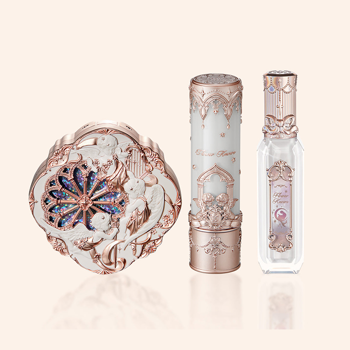 Labial mate oro Set