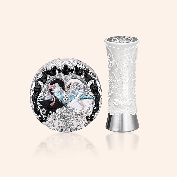 Labial mate plata Set